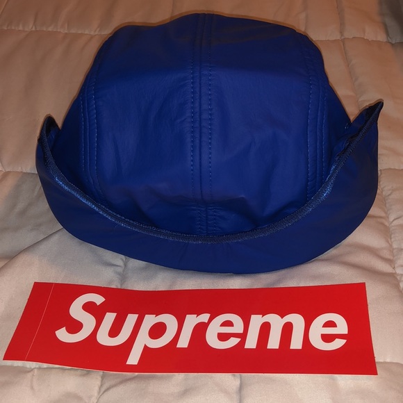 SUPREME X PRIMALOFT COLLAB EAR FLAP ROYAL BLUE CAMP CAP MEN WOMEN NEW HAT - Picture 3 of 6
